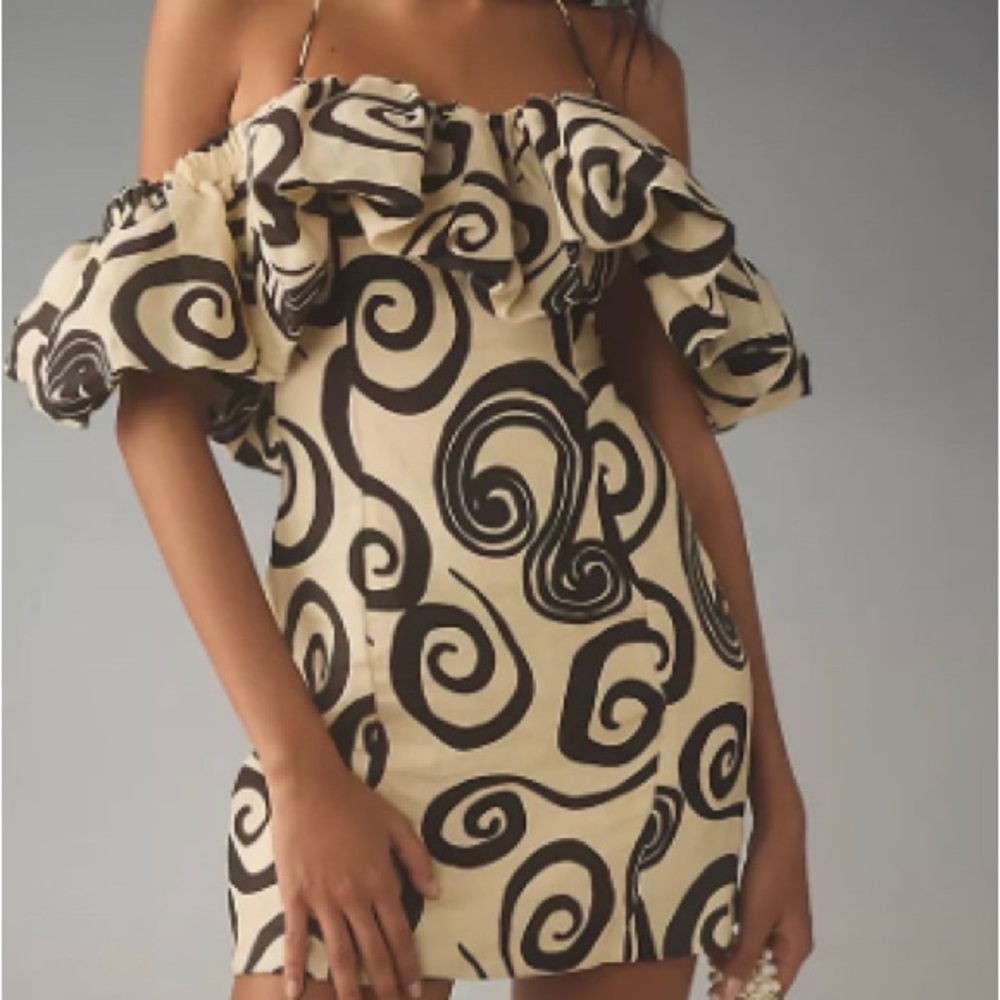 THE WOLF GANG MIRADOR LINEN MINI DRESS